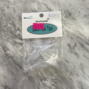 Hurricane Stiletto Nails Clear 50 Pcs