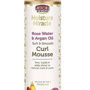 A/P M MIRCLE RSE WTR ARGN OIL CURL MUSSE 8.5 OZ