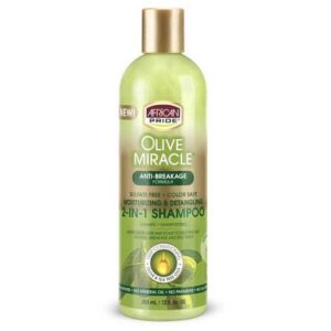 African Pride Olive Miracle 2 in 1 Shampo 12 oz