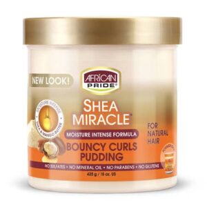 African Pride Shea Miracle bouncy curl puddin 15 oz