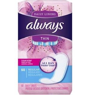Always Liners  Regular 60 ct .