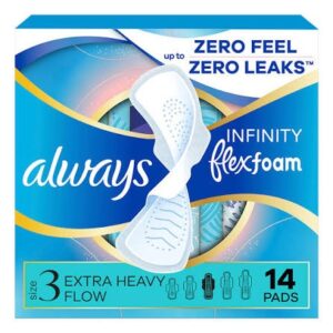 Always Pads Size 3  Infinity Flex Foam 14 ct