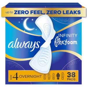 Always Pads Size 4 Infinity Flex Foam 14 ct