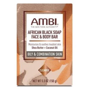 Ambi Bar Soap 3.5 oz African Black Soap Face & Body Bar